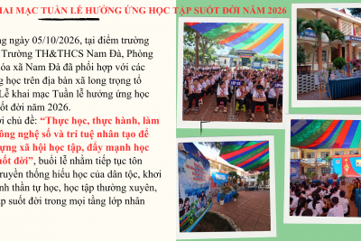 LỄ KHAI MẠC TUẦN LỄ HƯỞNG ỨNG HỌC TẬP SUỐT ĐỜI NĂM 2026