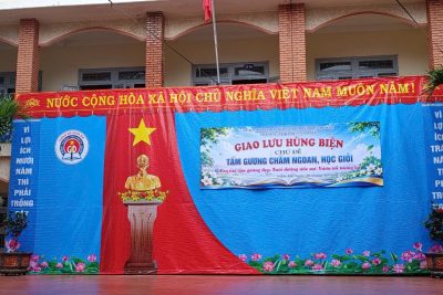 GIAO LƯU HÙNG BIỆN CHỦ ĐỀ “TẤM GƯƠNG CHĂM NGOAN, HỌC GIỎI”