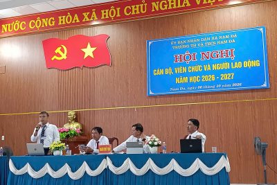 TỔ CHỨC THÀNH CÔNG HỘI NGHỊ CÁN BỘ, VIÊN CHỨC VÀ NGƯỜI LAO ĐỘNG NĂM HỌC 2026 – 2027